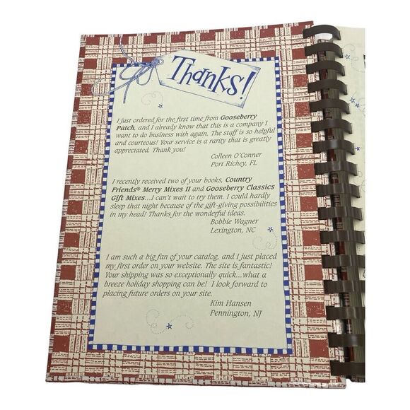 Gooseberry Patch Cookbook More Gifts for Giving Spiral Hardcover 2003 Vintage - Picture 4 of 9